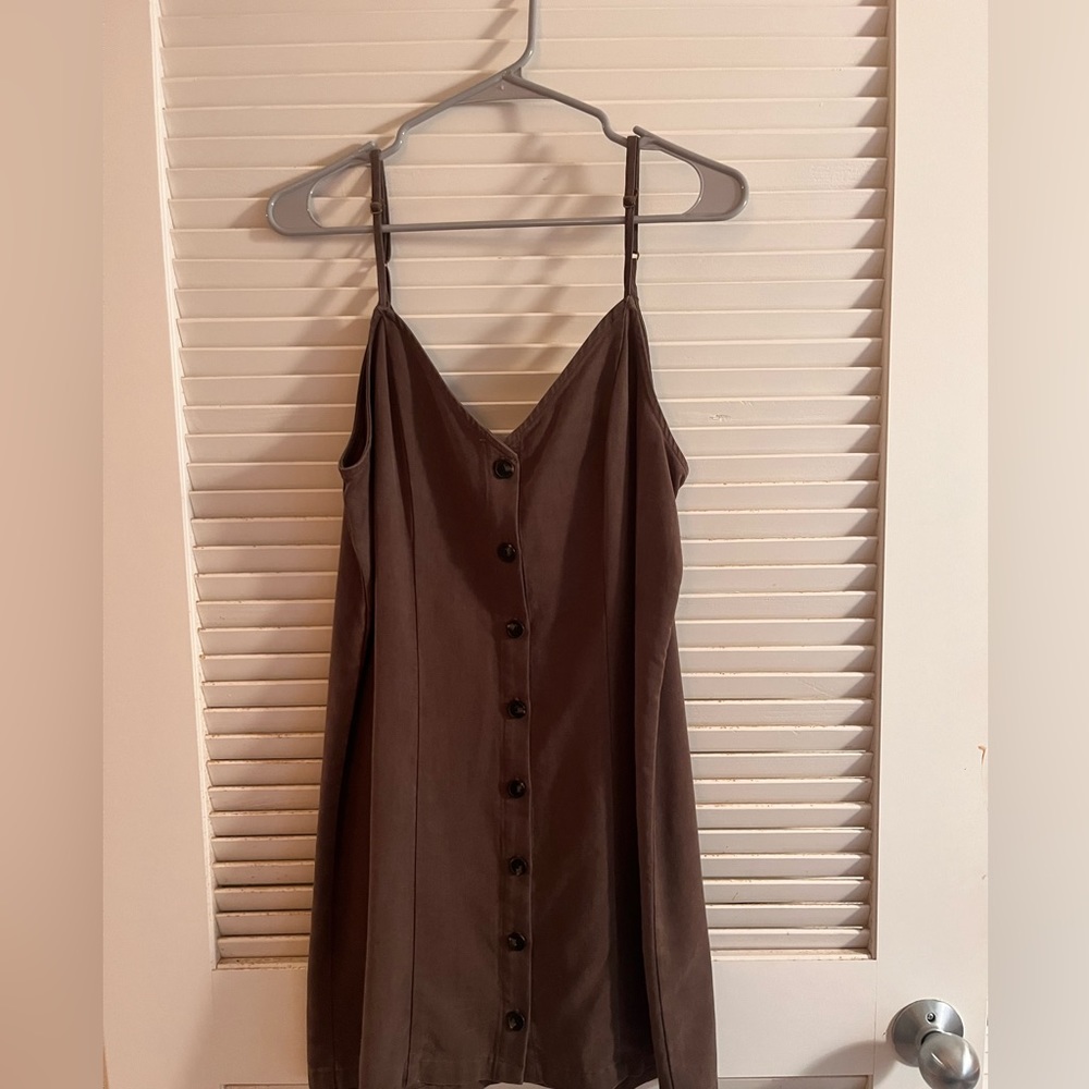 Show me your Mumu hunter green button down dress